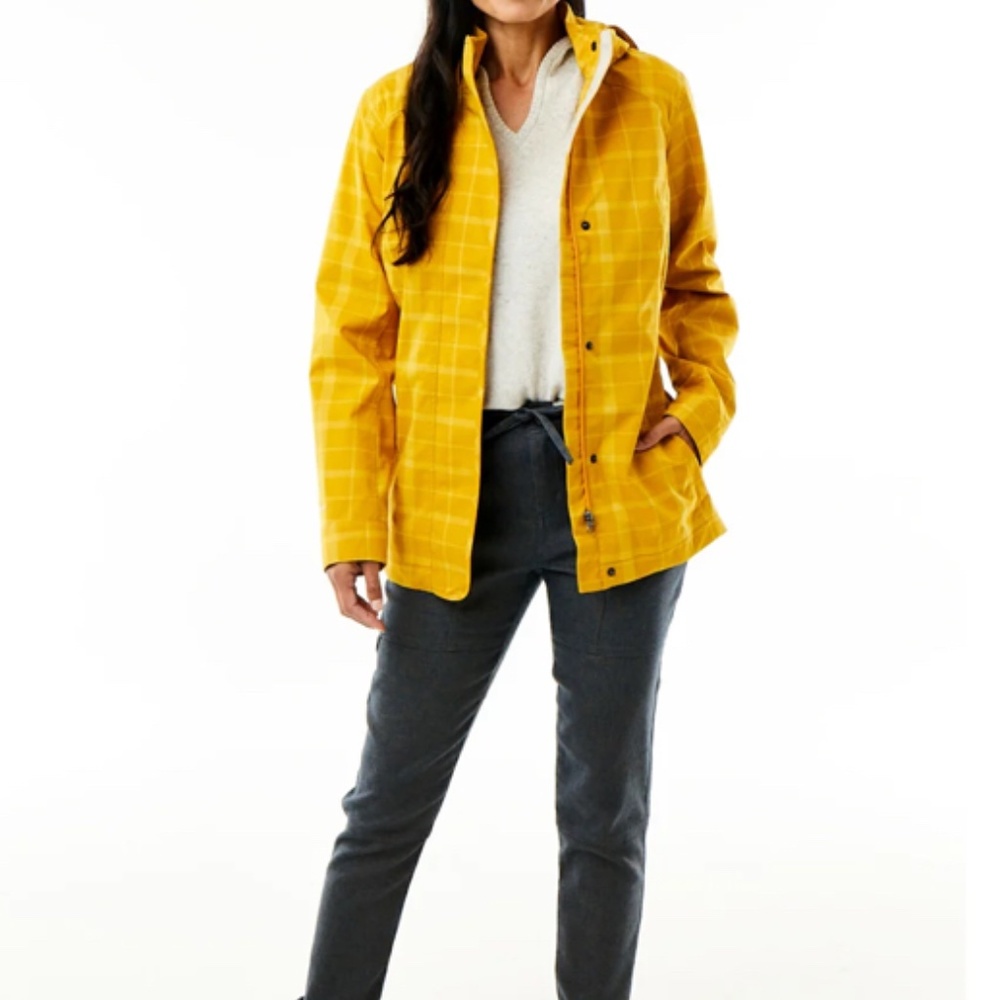 Royal Robbins Mobile Waterproof Trench Coat in Navy/Royal